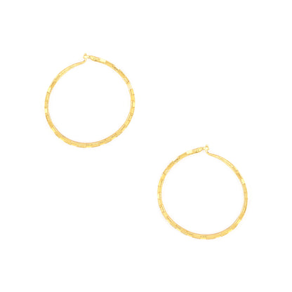 Gold Plated Classic Hoop Earrings for Women
