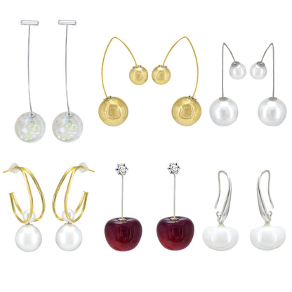 Set of 6 Drop and lightweight Earrings for women and girls