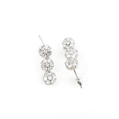 Silver Plated Floral Jewellery Set for Women