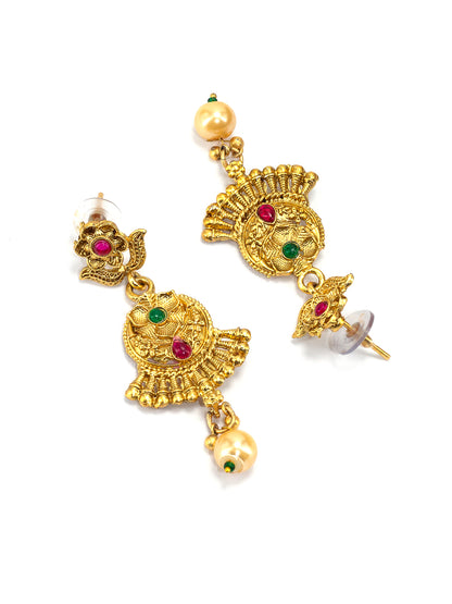 Kundan Temple Bridal Jewellery Set
