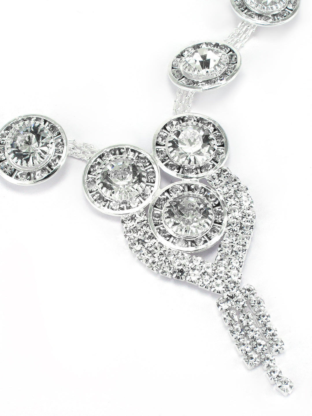 Floral CZ Jewellery Set