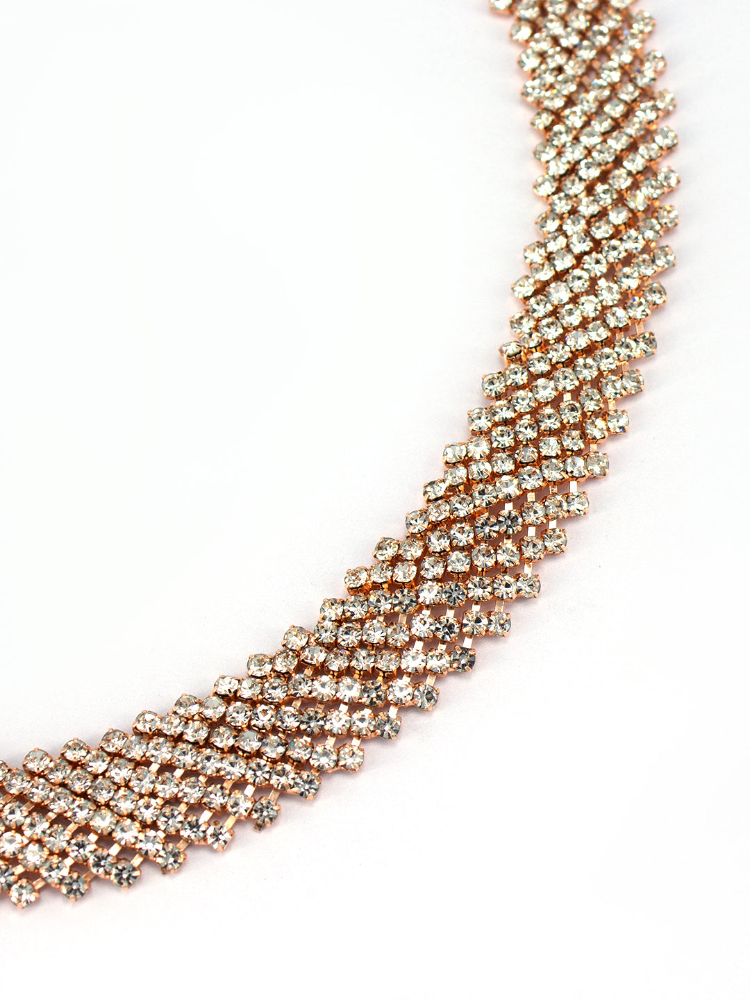 Rose Gold Plated CZ Jewellery Set