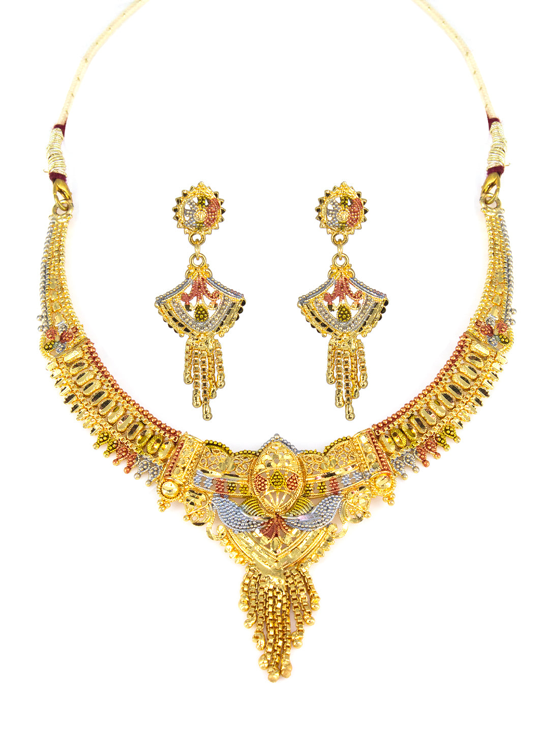 Traditional Gold-Plated Jewellery Set