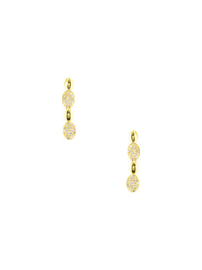 Gold Plated White American Diamond Designer Choker Set for Women
