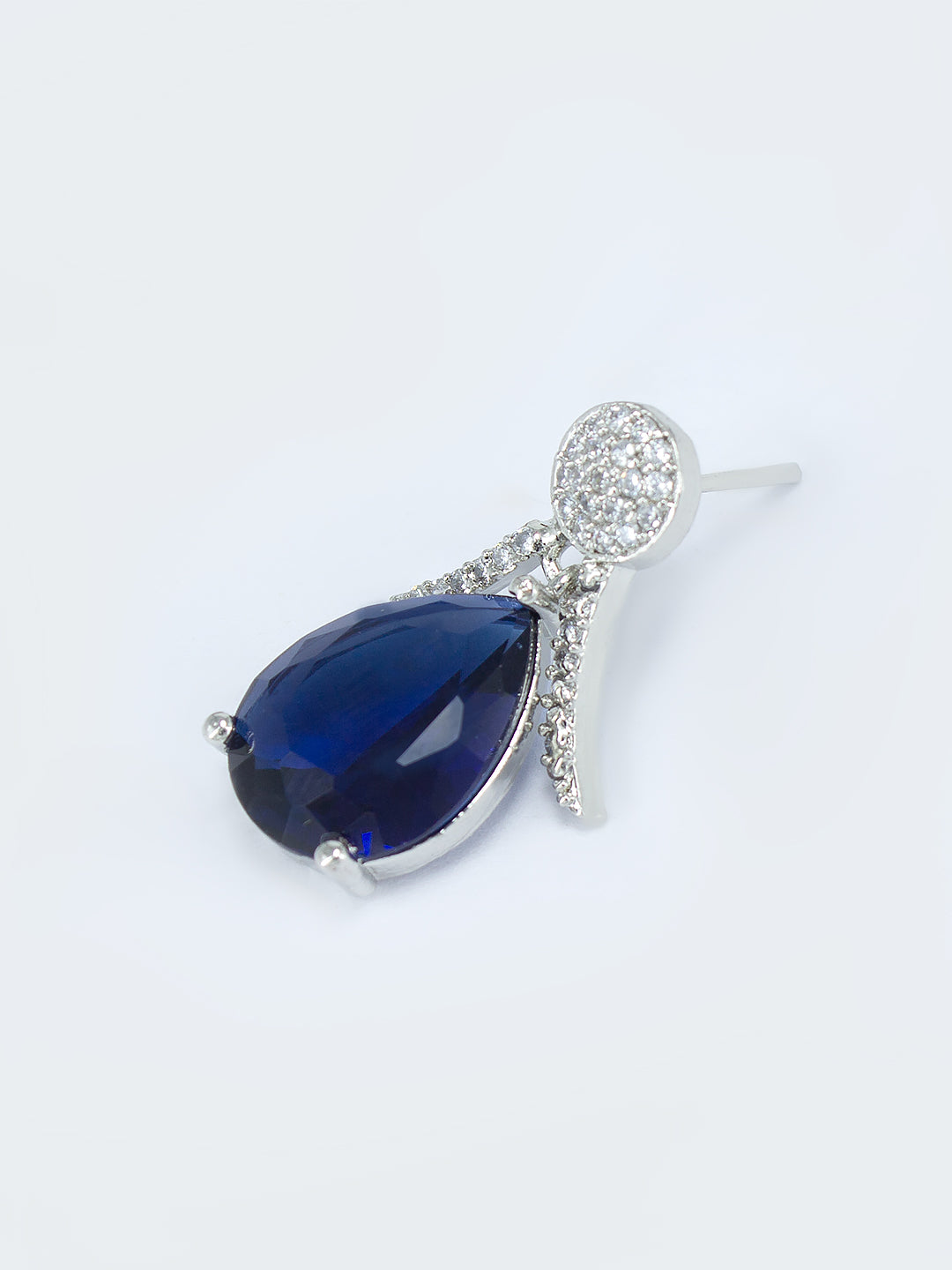 Trendy Blue AD Earrings