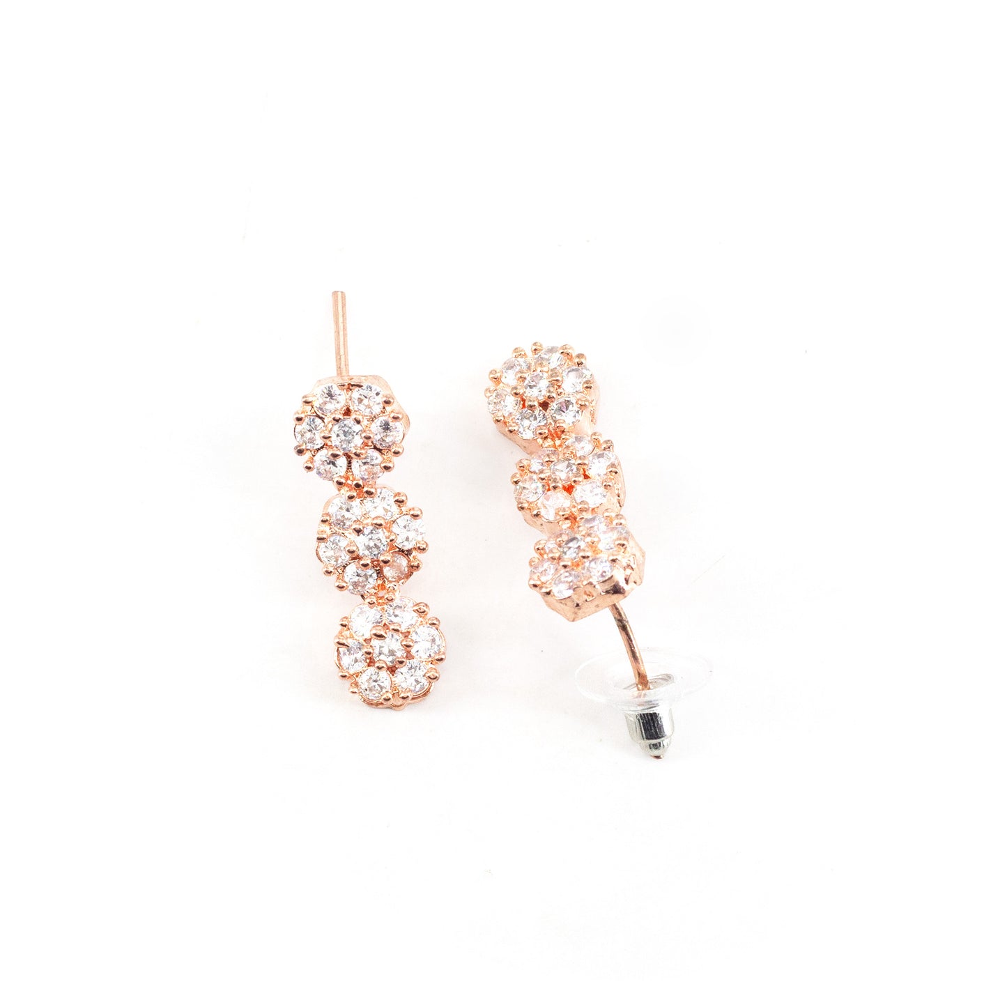 Rose Gold Plated Floral Jewellery Set for Women