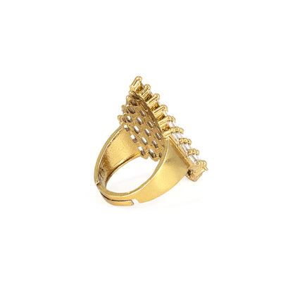 Gold Plated AD Finger Ring for Women