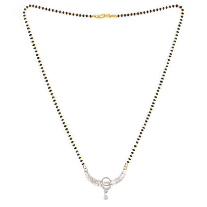 Silver Plated AD Mangalsutra for Women