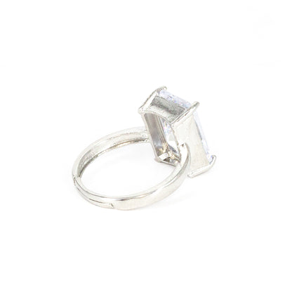 Silver Plated AD Finger Ring for Women