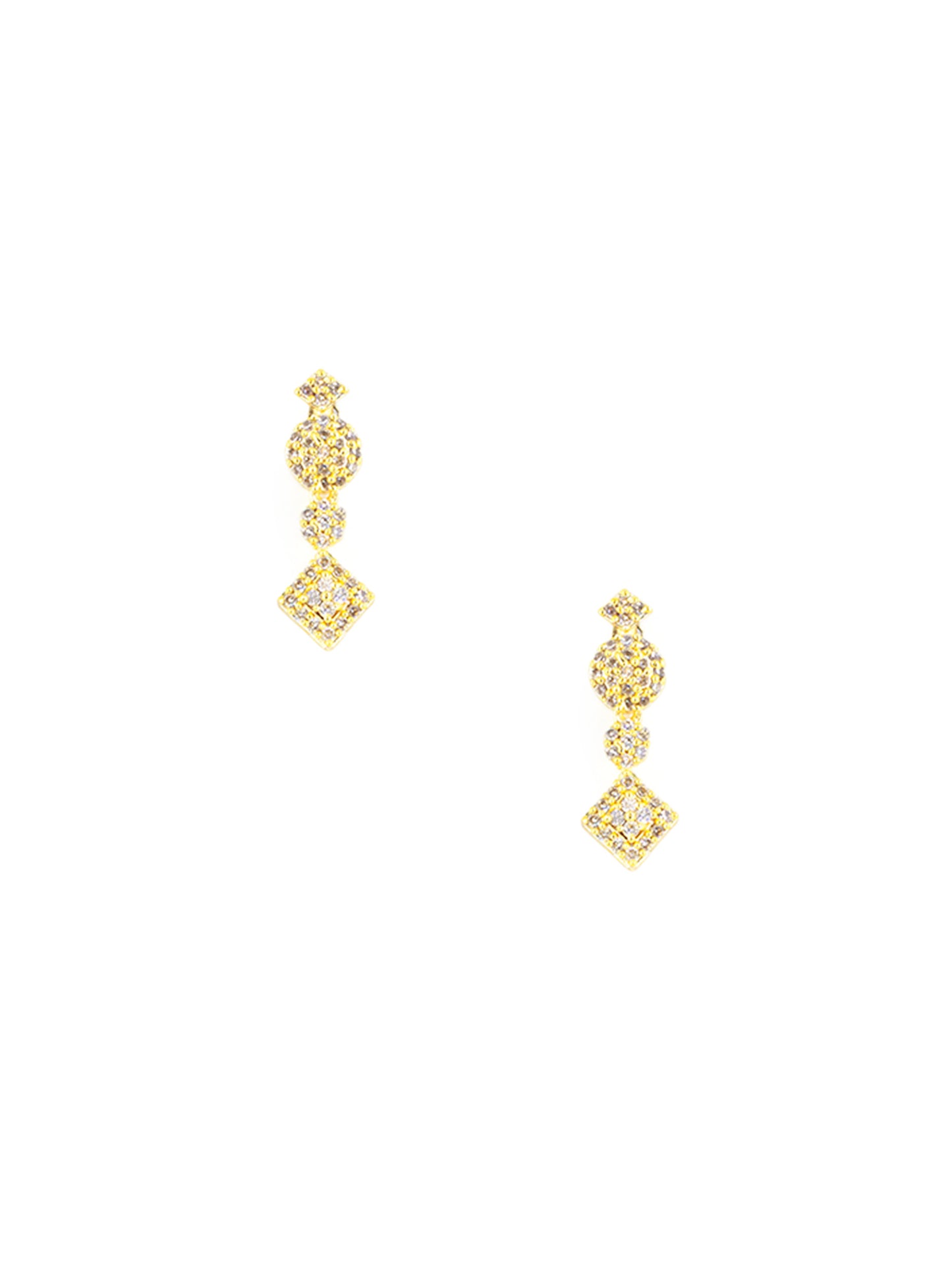 Gold Plated White American Diamond Jewellery Set for Women
