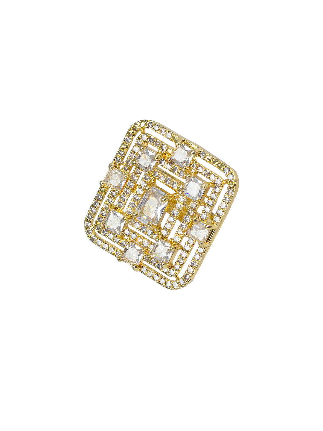Square AD Adjustable Finger Ring