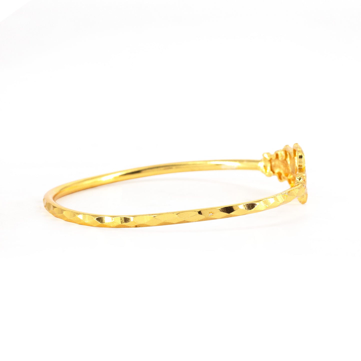 Gold Plated Temple Bangle Bracelet for Women