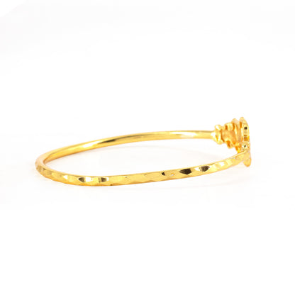Gold Plated Temple Bangle Bracelet for Women