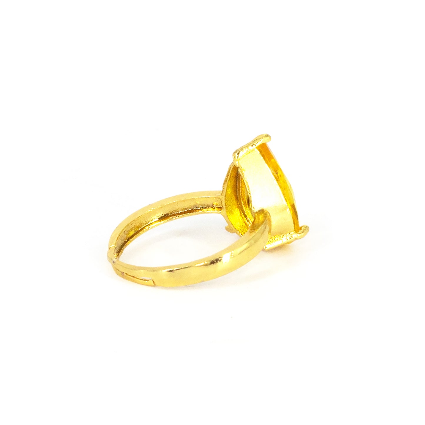 Gold Plated Yellow AD Finger Ring for Women