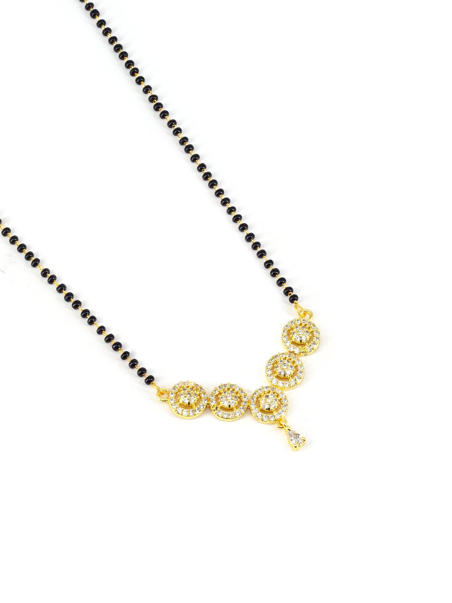 Gold Plated AD Studded Mangalsutra for Women