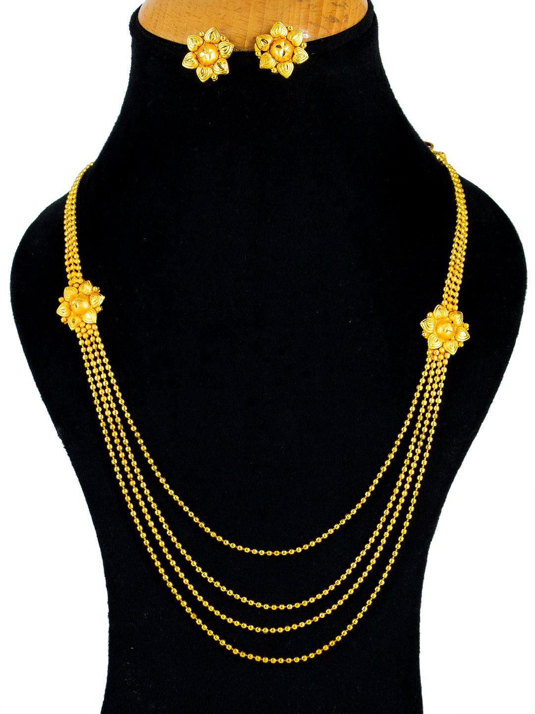 Minimal Gold-Plated Layered String Jewellery Set