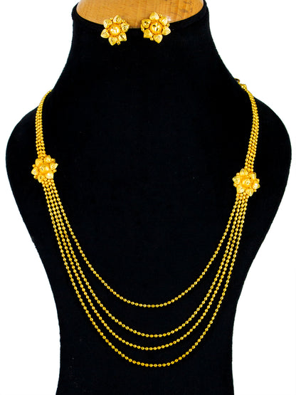 Minimal Gold-Plated Layered String Jewellery Set