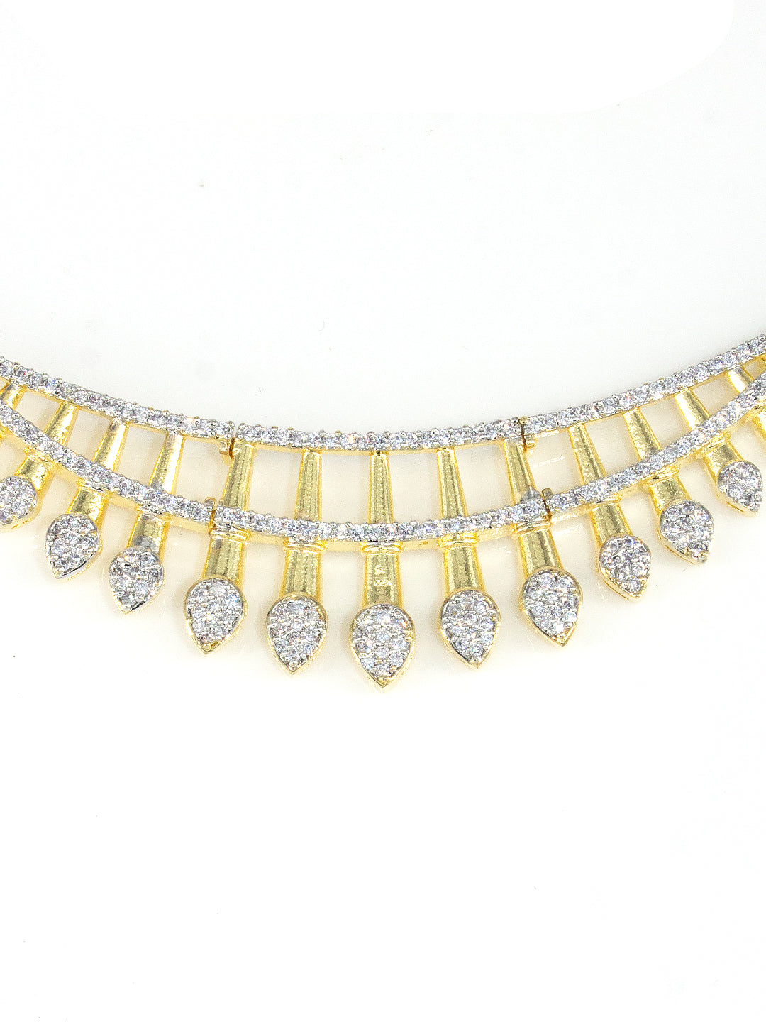 Gold Plated Designer AD Choker Jewellery Set