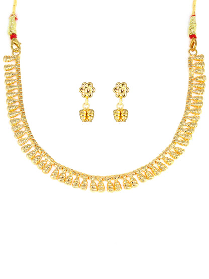 Minimal Gold-Plated Jewellery Set For Women And Girls