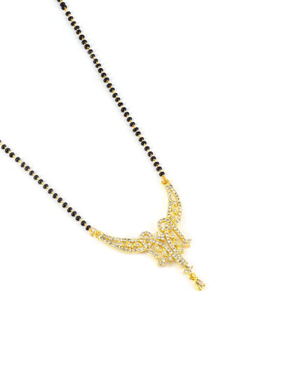 Gold Plated AD Studded Mangalsutra for Women