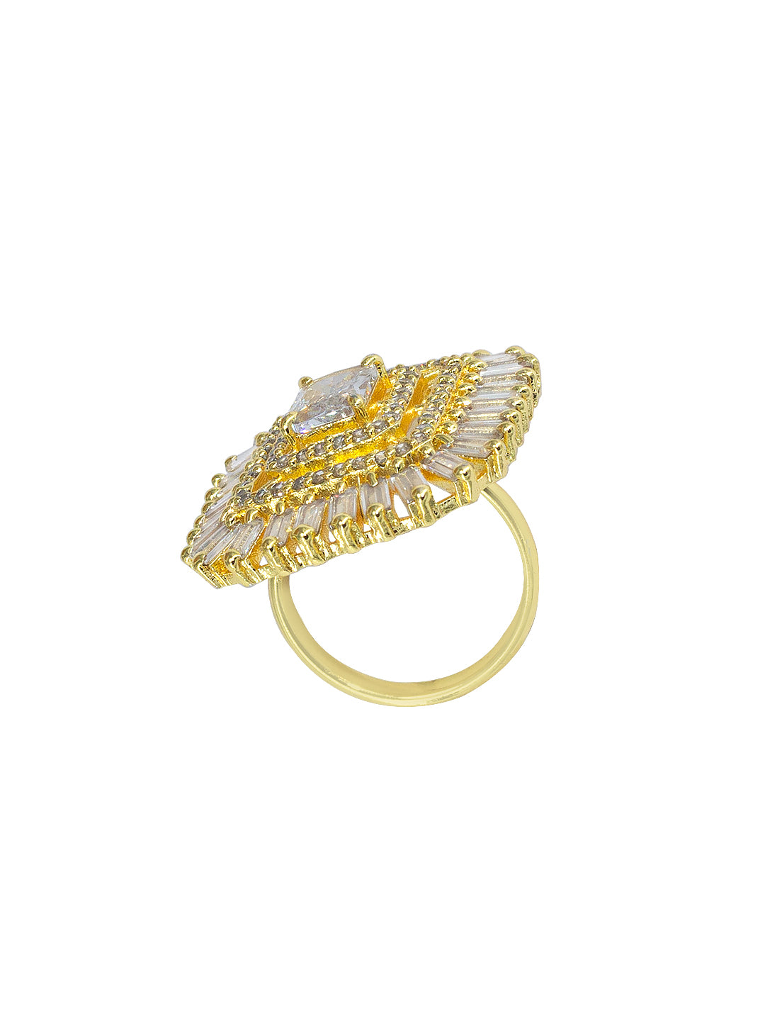 Square AD Adjustable Finger Ring
