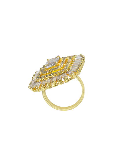 Square AD Adjustable Finger Ring
