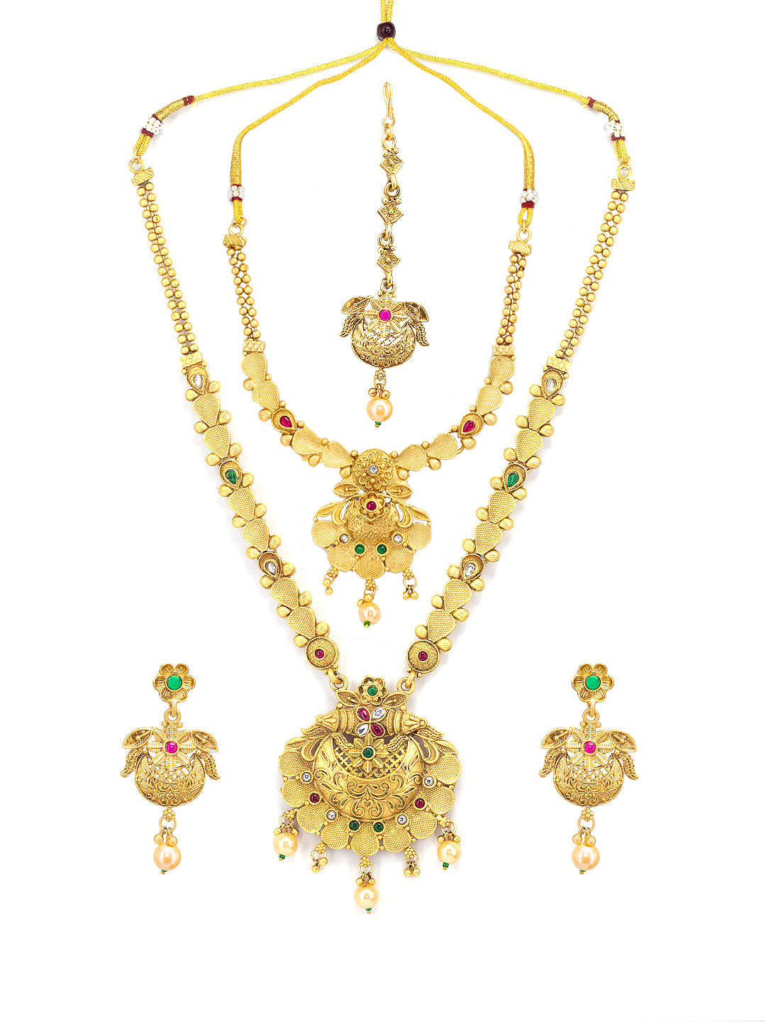 Kundan Temple Bridal Jewellery Set