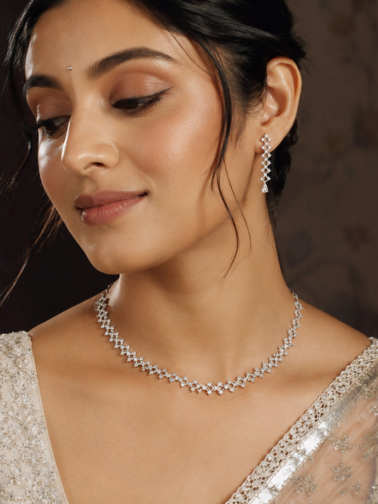 Silver Plated Minimal Jewellery Set for Women