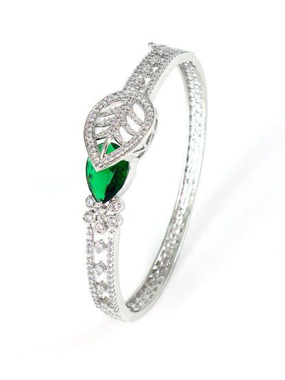 American Diamond Silver Plated Floral and Ethnic Design For Women and Girls