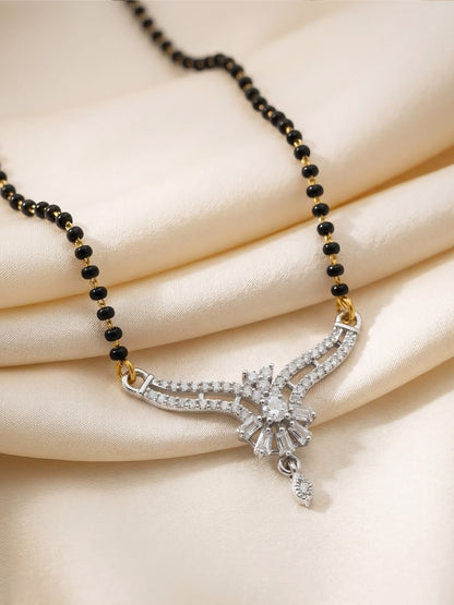 Silver Plated AD Mangalsutra for Women