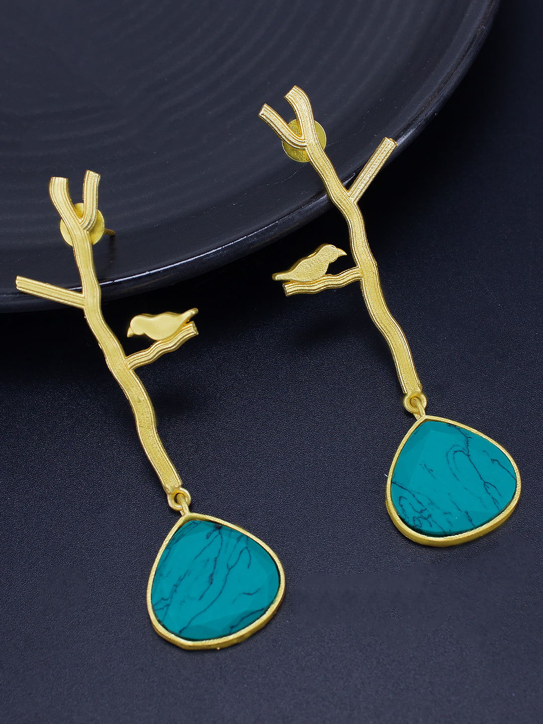 Trendy Golden Bird Earrings