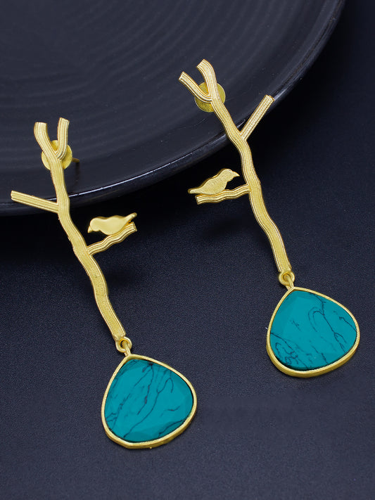 Trendy Golden Bird Earrings