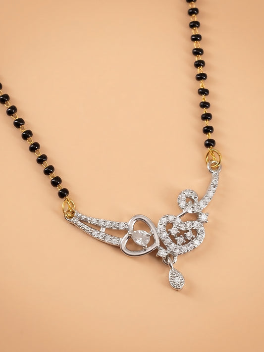Silver Plated AD Mangalsutra for Women