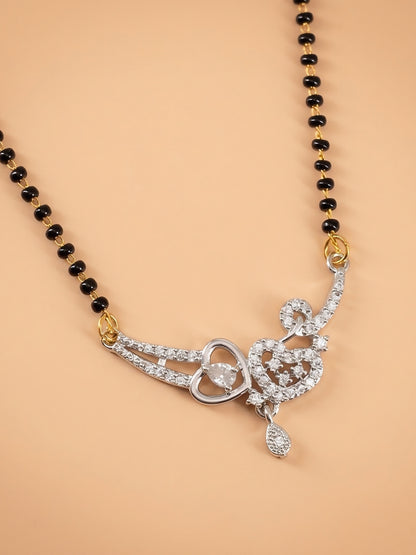 Silver Plated AD Mangalsutra for Women