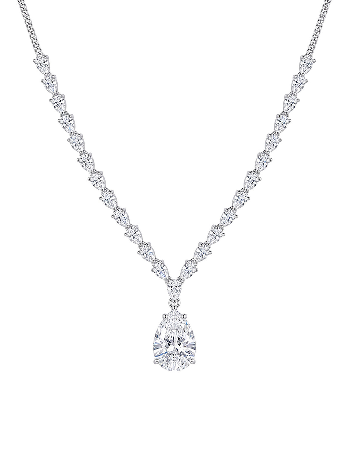 Silver Plated AD Jewellery Set for Women
