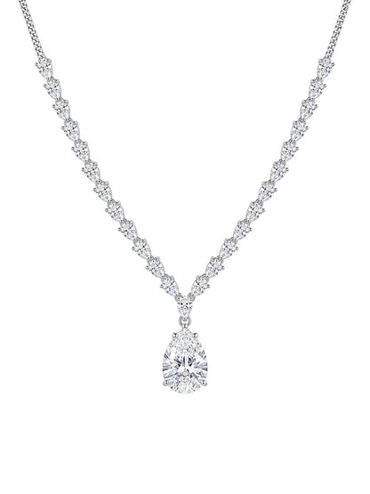Silver Plated AD Jewellery Set for Women