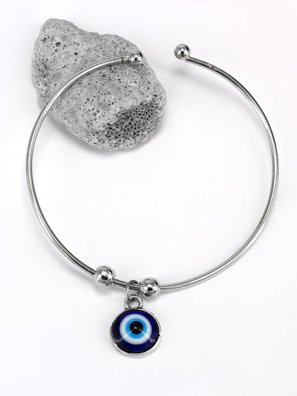 Pack of 2 Silver & Rose Gold Plated Dolphin & Evil Eye Bracelets