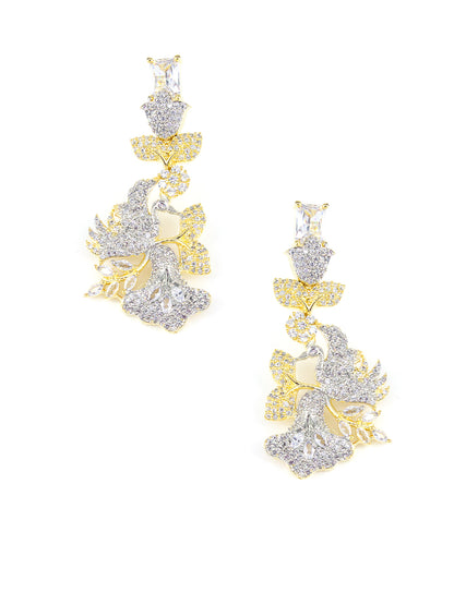 Gold Plated AD Designer Bird Jewellery Set For Women