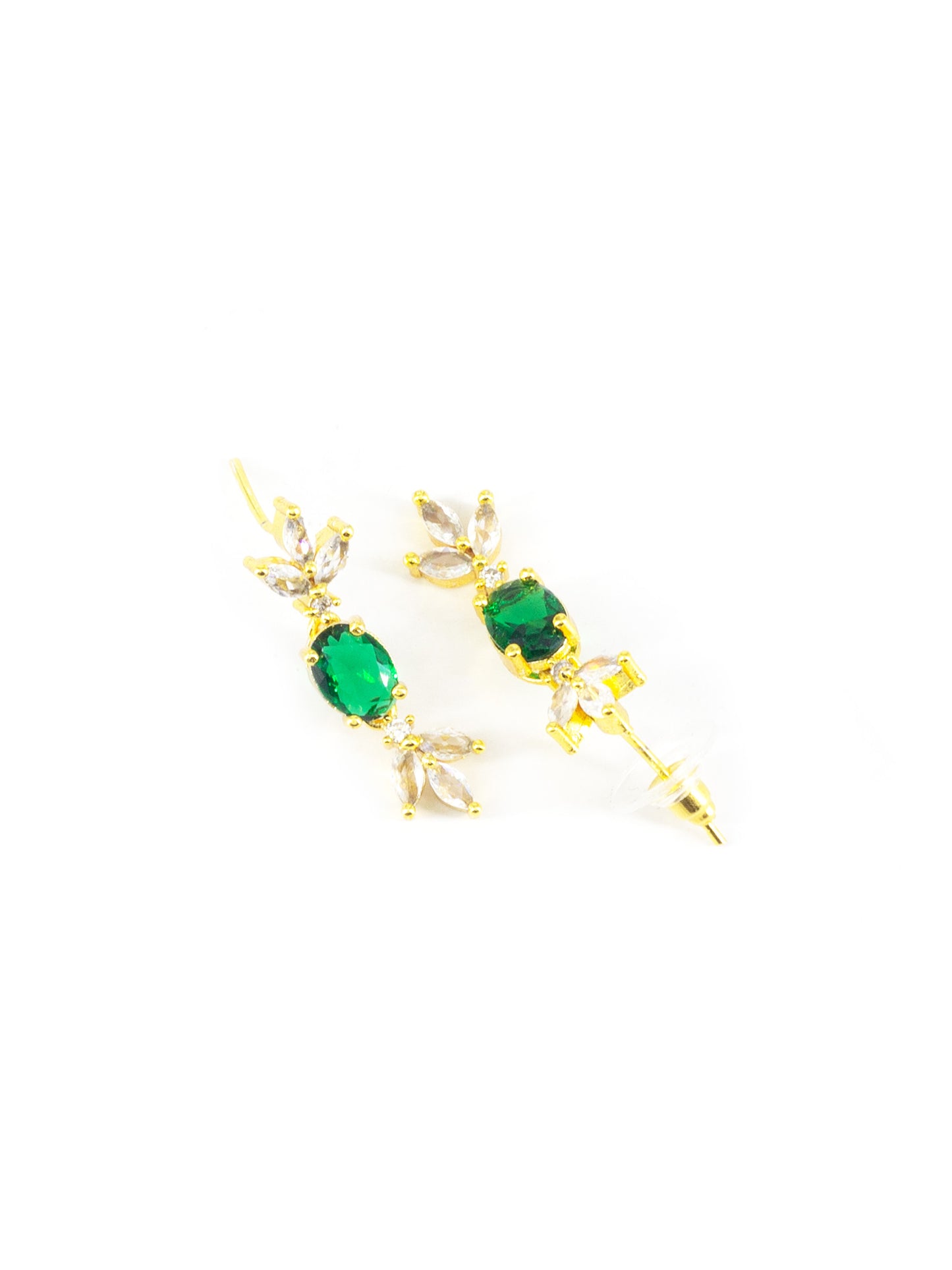Gold Plated Green AD Choker Set for Women