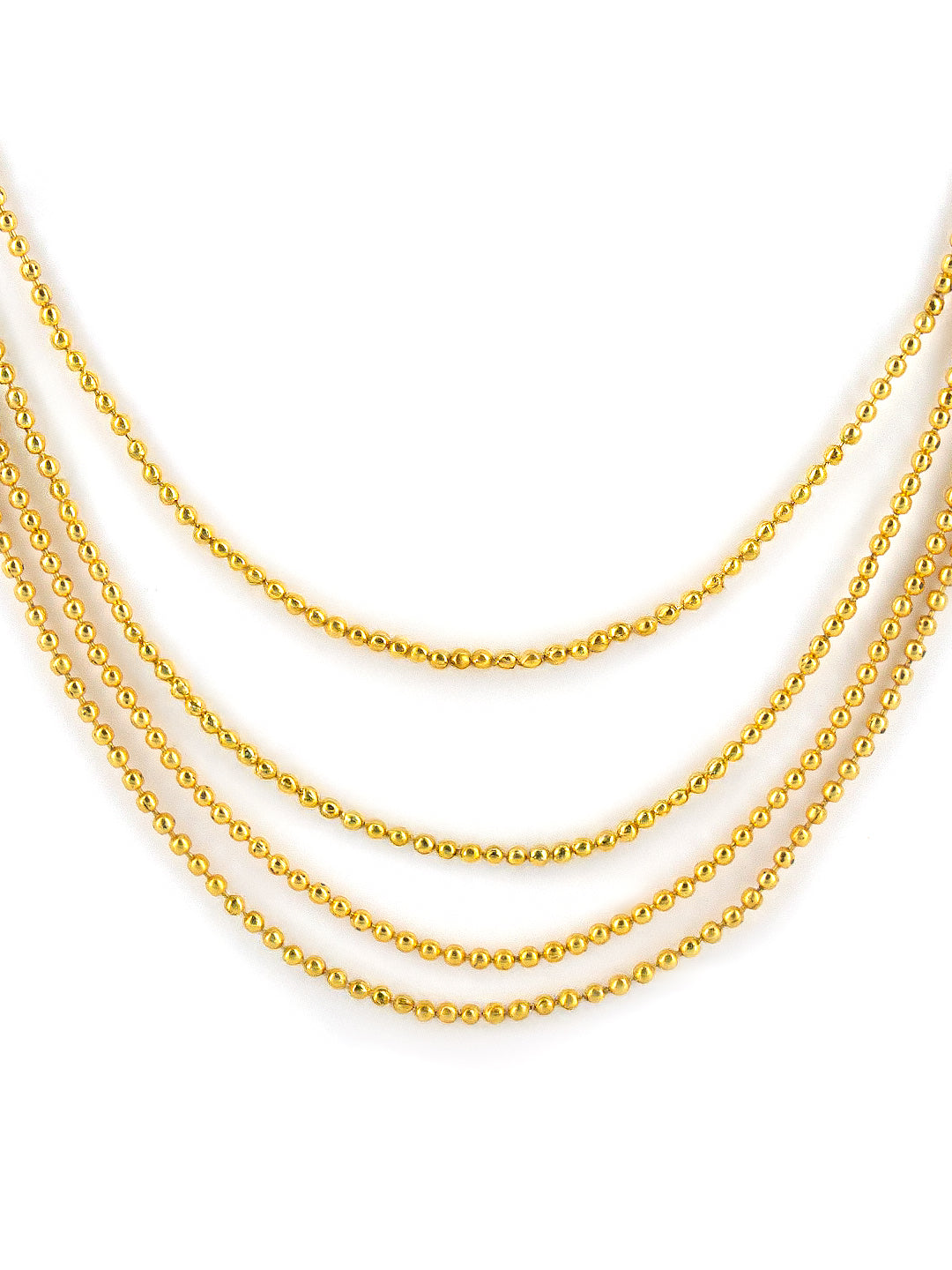 Minimal Gold-Plated Layered String Jewellery Set