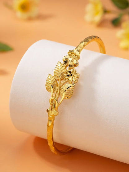 Gold Plated Temple Bangle Bracelet for Women