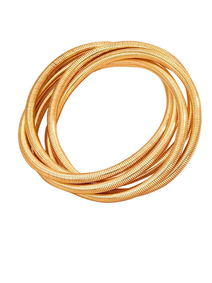 5 Layered Spiral Bracelet