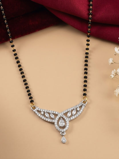 Silver Plated AD Mangalsutra for Women