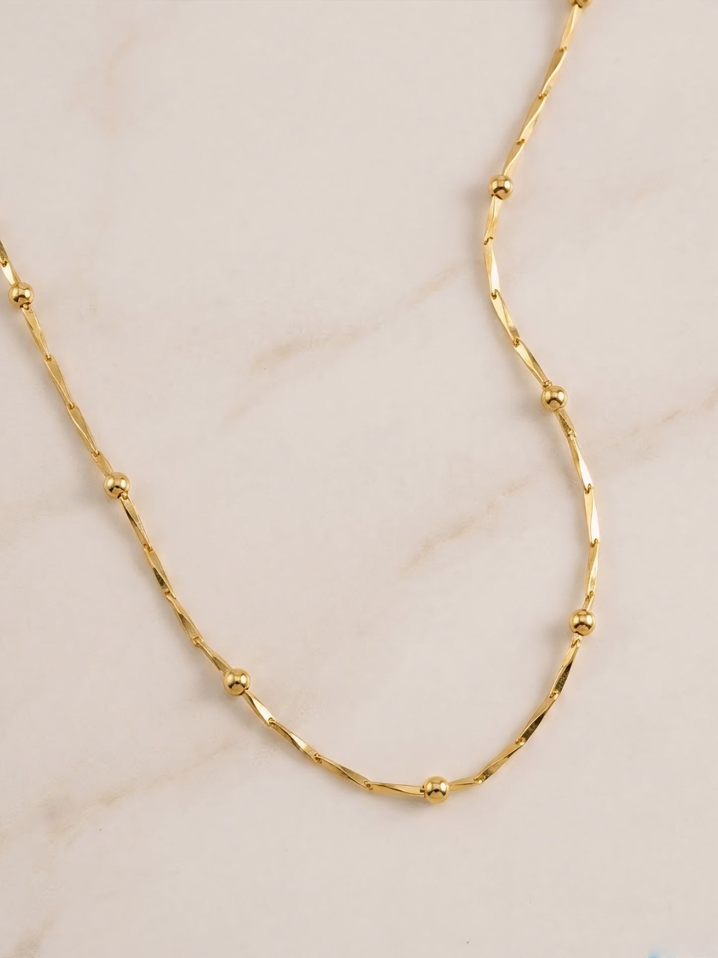 Gold Plated Minimal Chain Necklace for women