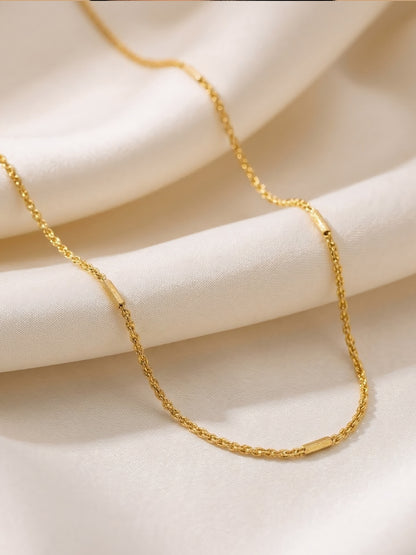 Gold Plated Minimal Chain Necklace for women