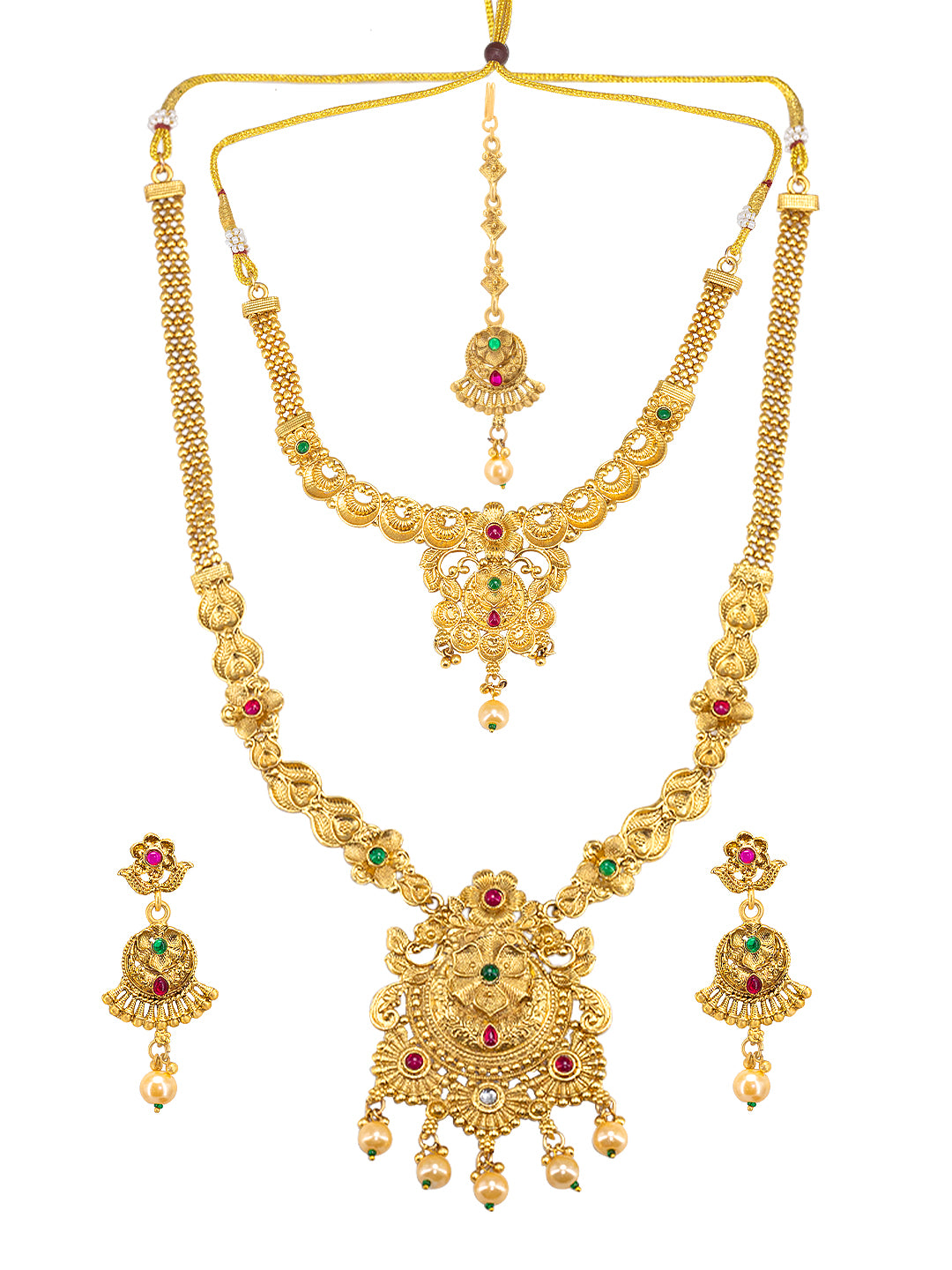 Kundan Temple Bridal Jewellery Set