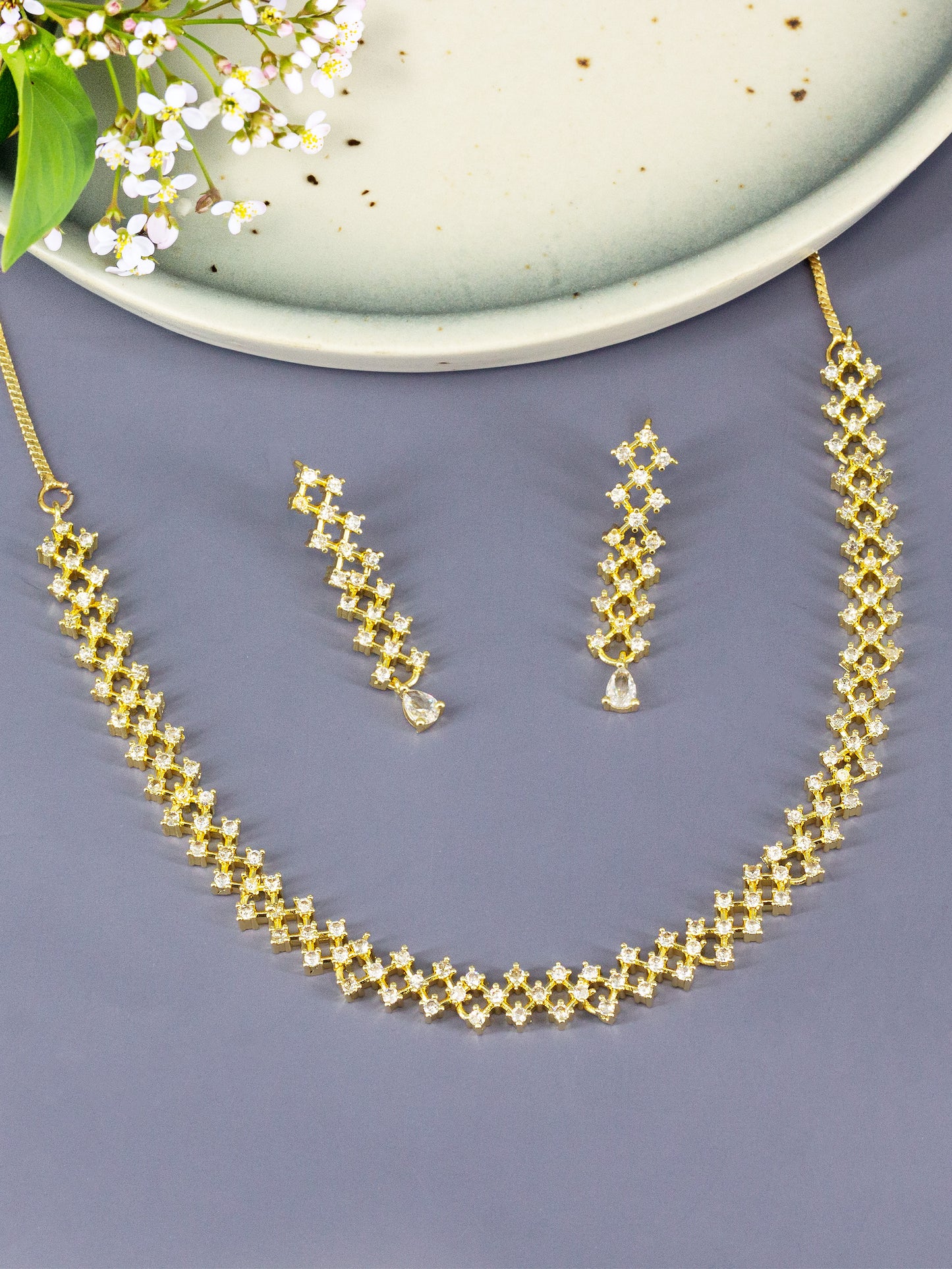 Gold Plated Minimal Jewellery Set for Women