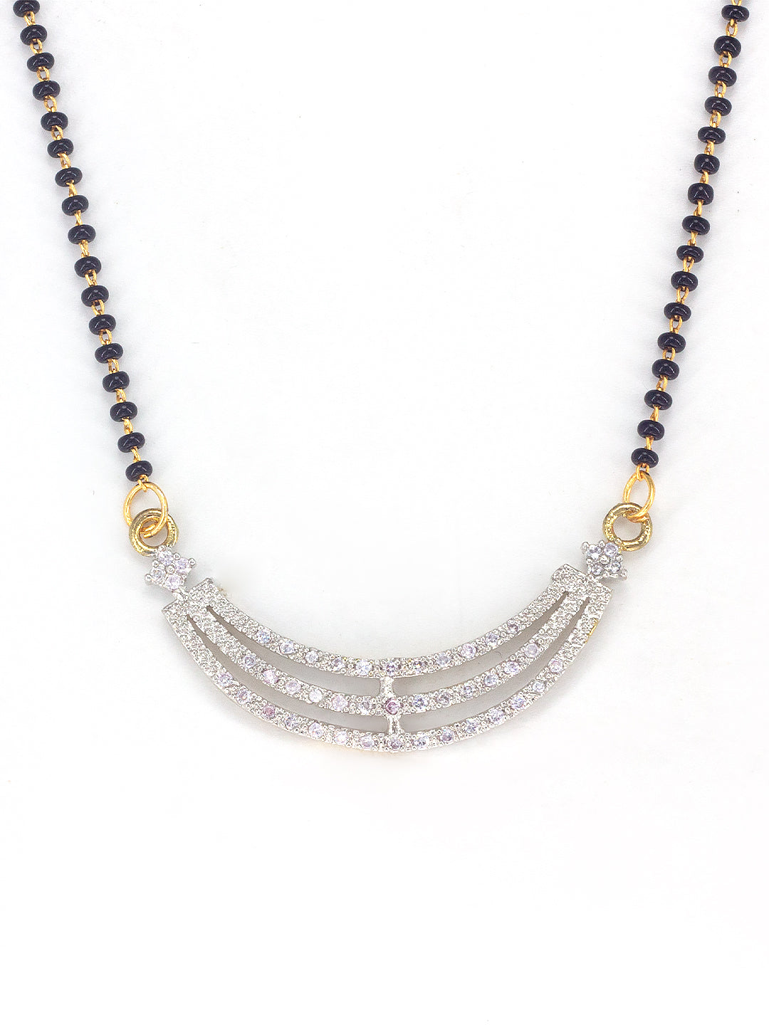 American Diamond  Mangalsutra With Earrings