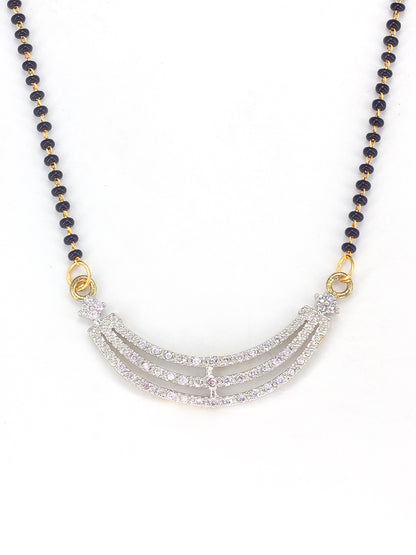 American Diamond  Mangalsutra With Earrings
