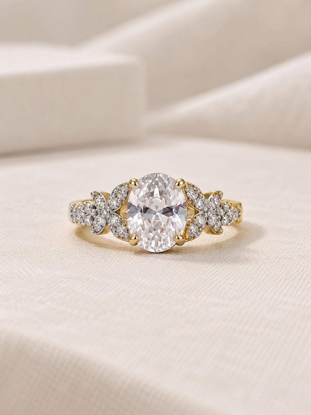 Gold Plated AD Finger Ring for Women